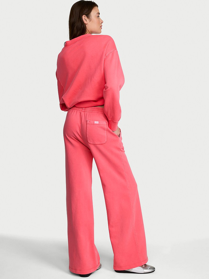 iconic fleece wide leg sweatpant iconic fleece wide leg sweatpant