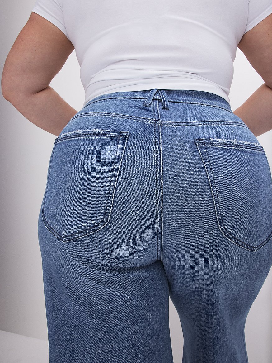 good waist cropped palazzo jeans good waist cropped palazzo jeans