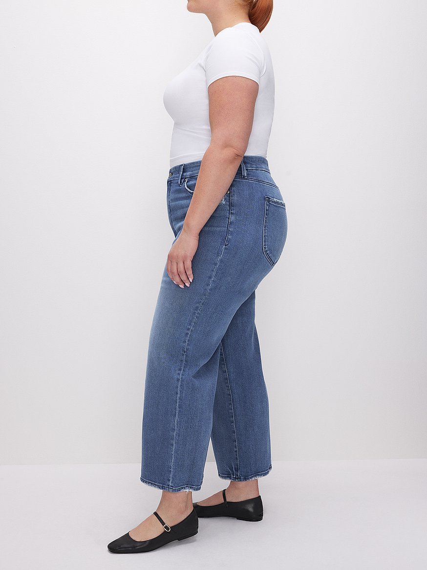 good waist cropped palazzo jeans good waist cropped palazzo jeans