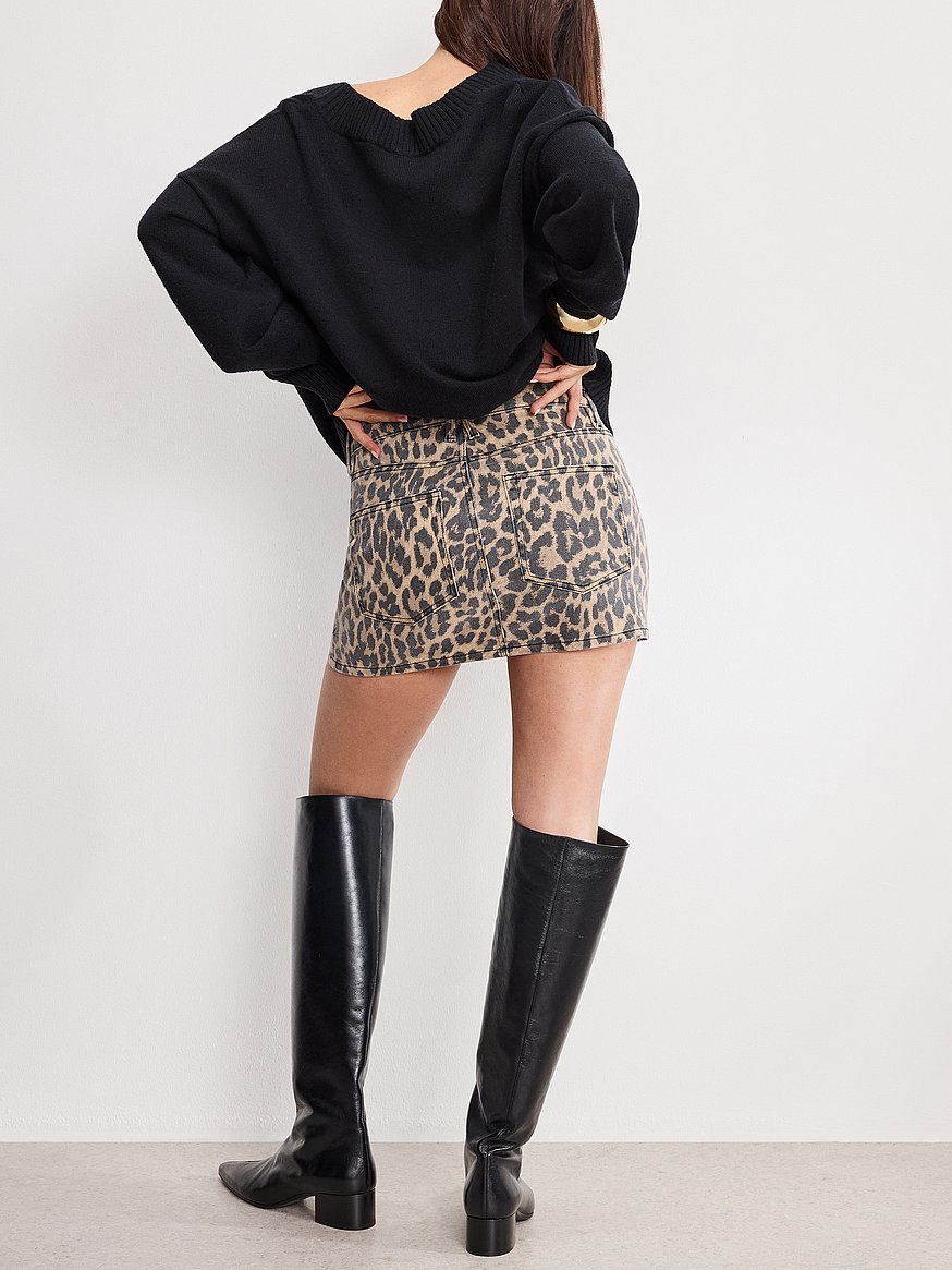 leopard good 90s mini skirt leopard good 90s mini skirt