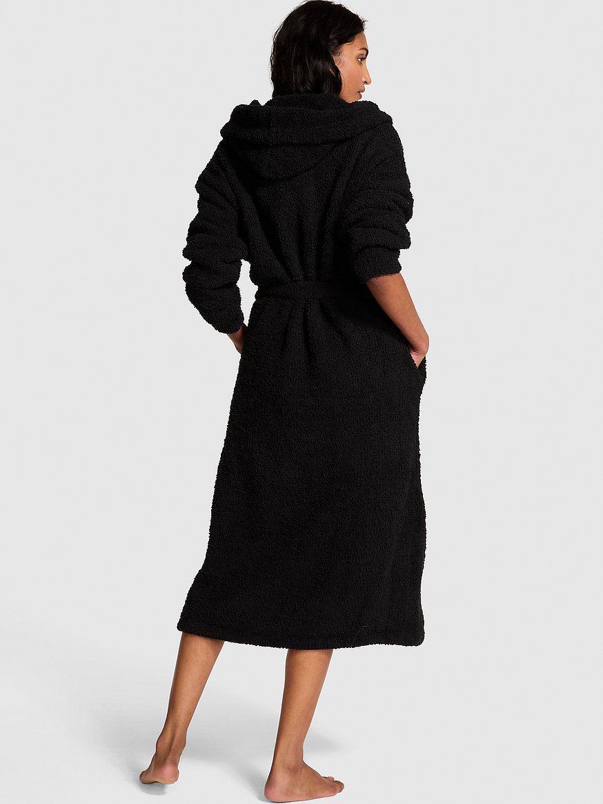 cozy chenille hooded long robe cozy chenille hooded long robe