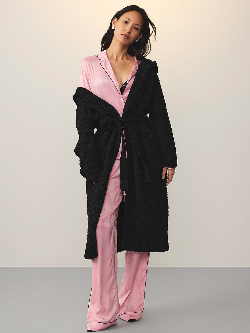 cozy chenille hooded long robe cozy chenille hooded long robe