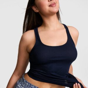 relaxed rib boyfriend tank top