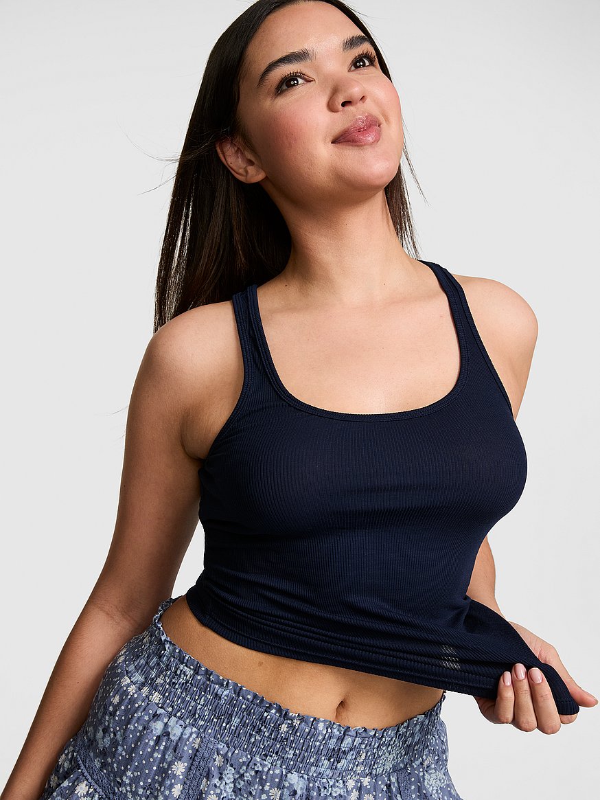 relaxed rib boyfriend tank top relaxed rib boyfriend tank top