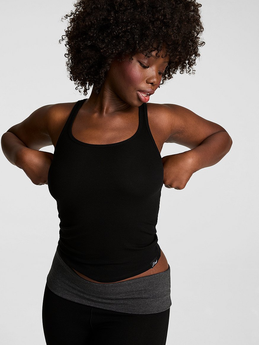 relaxed rib boyfriend tank top relaxed rib boyfriend tank top