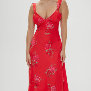 Витрина aurora satin midi dress