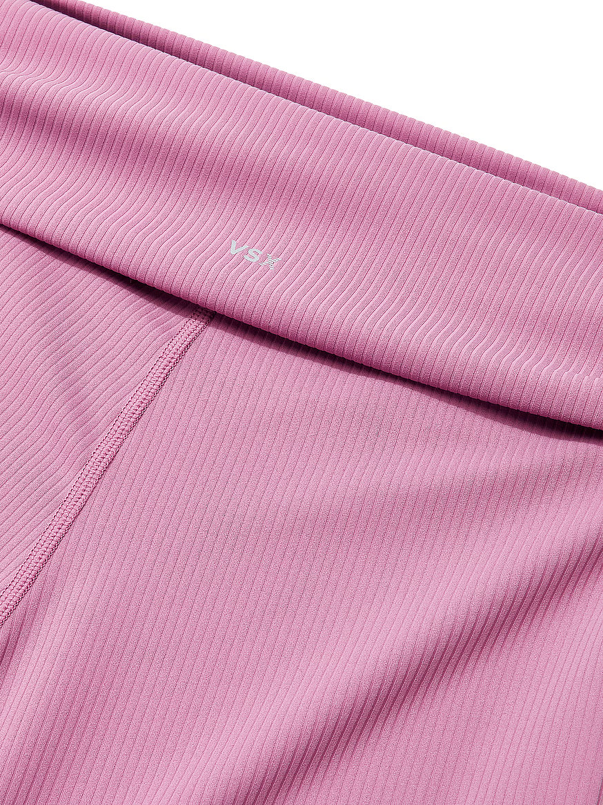 vsx elevate™ rib ruched foldover flare legging vsx elevate™ rib ruched foldover flare legging