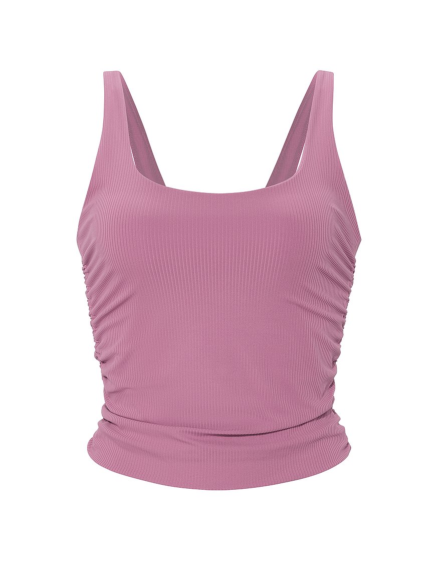 vsx elevate™ rib ruched tank top vsx elevate™ rib ruched tank top