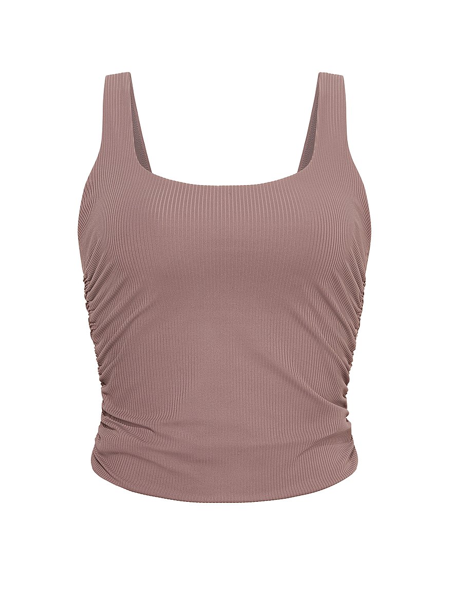 vsx elevate™ rib ruched tank top vsx elevate™ rib ruched tank top