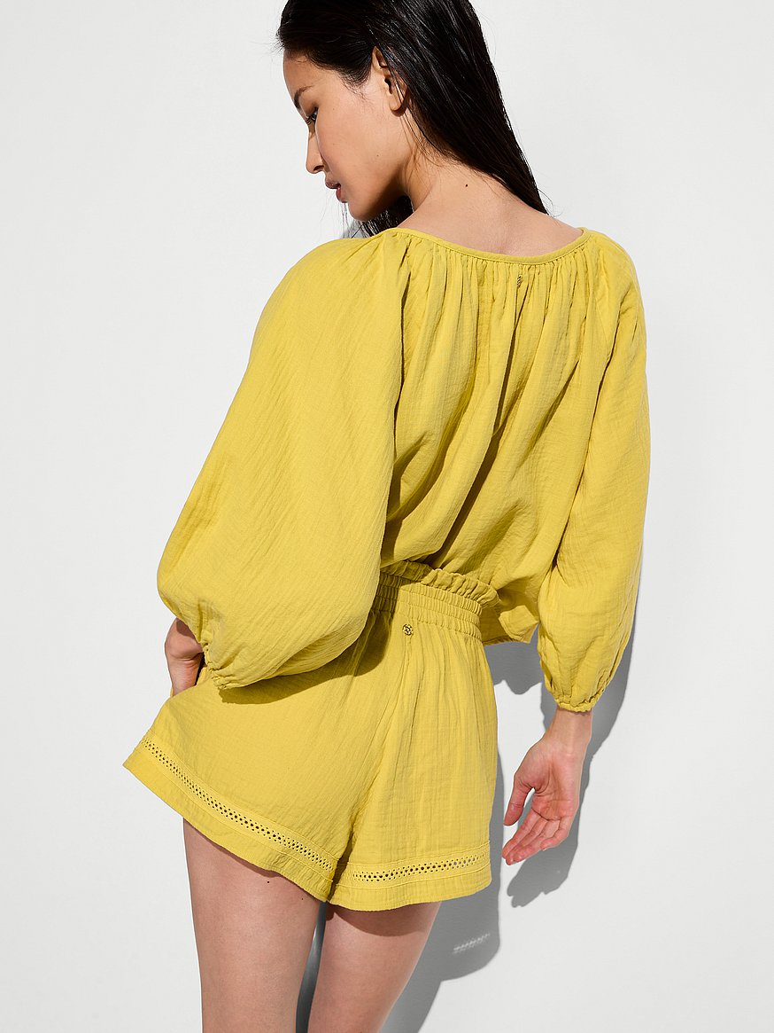beachwear cotton gauze shorts beachwear cotton gauze shorts