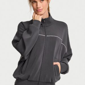featherweight knit full zip track jacket
