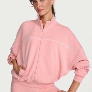 featherweight knit full zip track jacket
