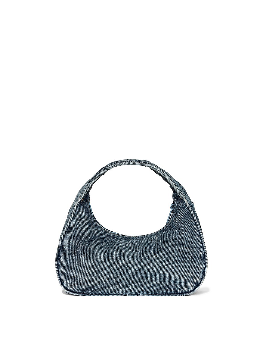 denim mini hobo bag denim mini hobo bag