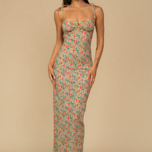 Витрина petal maxi slip dress
