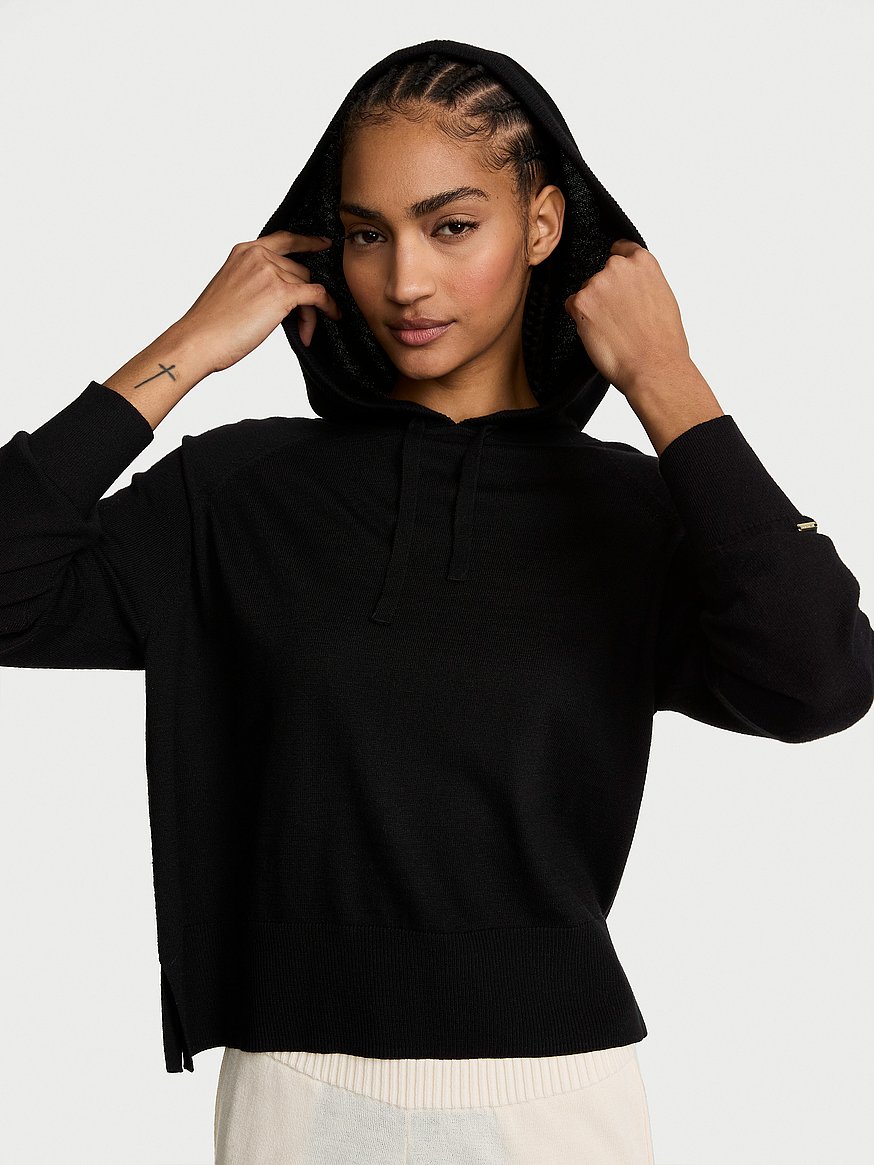 luxe knit hoodie luxe knit hoodie