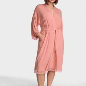 sosoft™ modal lace trim robe