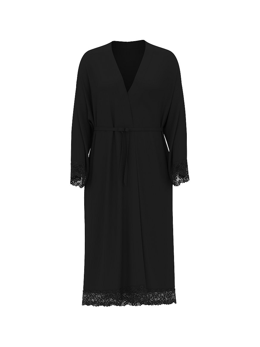 sosoft™ modal lace trim robe sosoft™ modal lace trim robe