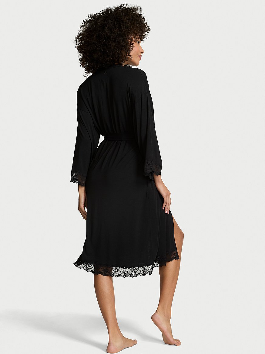 sosoft™ modal lace trim robe sosoft™ modal lace trim robe