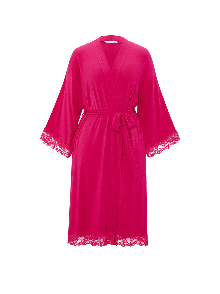 sosoft™ modal lace trim robe sosoft™ modal lace trim robe