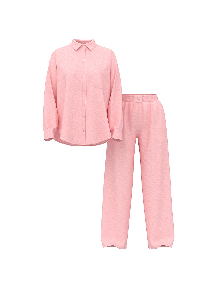 modal cotton long pajama set modal cotton long pajama set