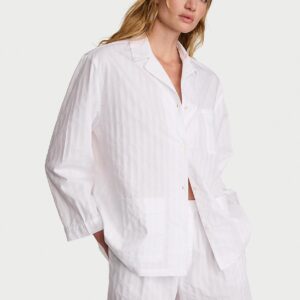 Витрина heritage cotton long sleeve short pajama set