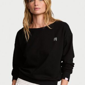 off duty terry boatneck sweatshirt