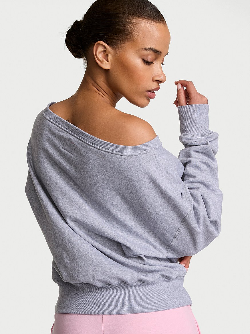 off duty terry boatneck sweatshirt off duty terry boatneck sweatshirt