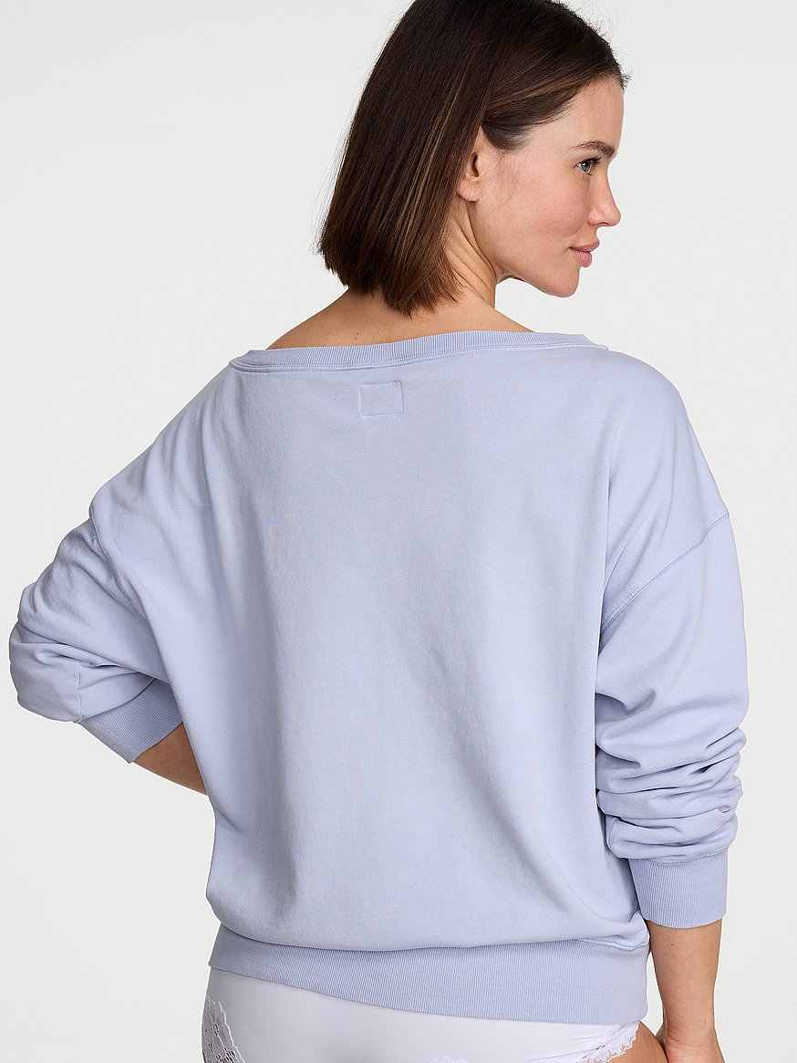 off duty terry boatneck sweatshirt off duty terry boatneck sweatshirt