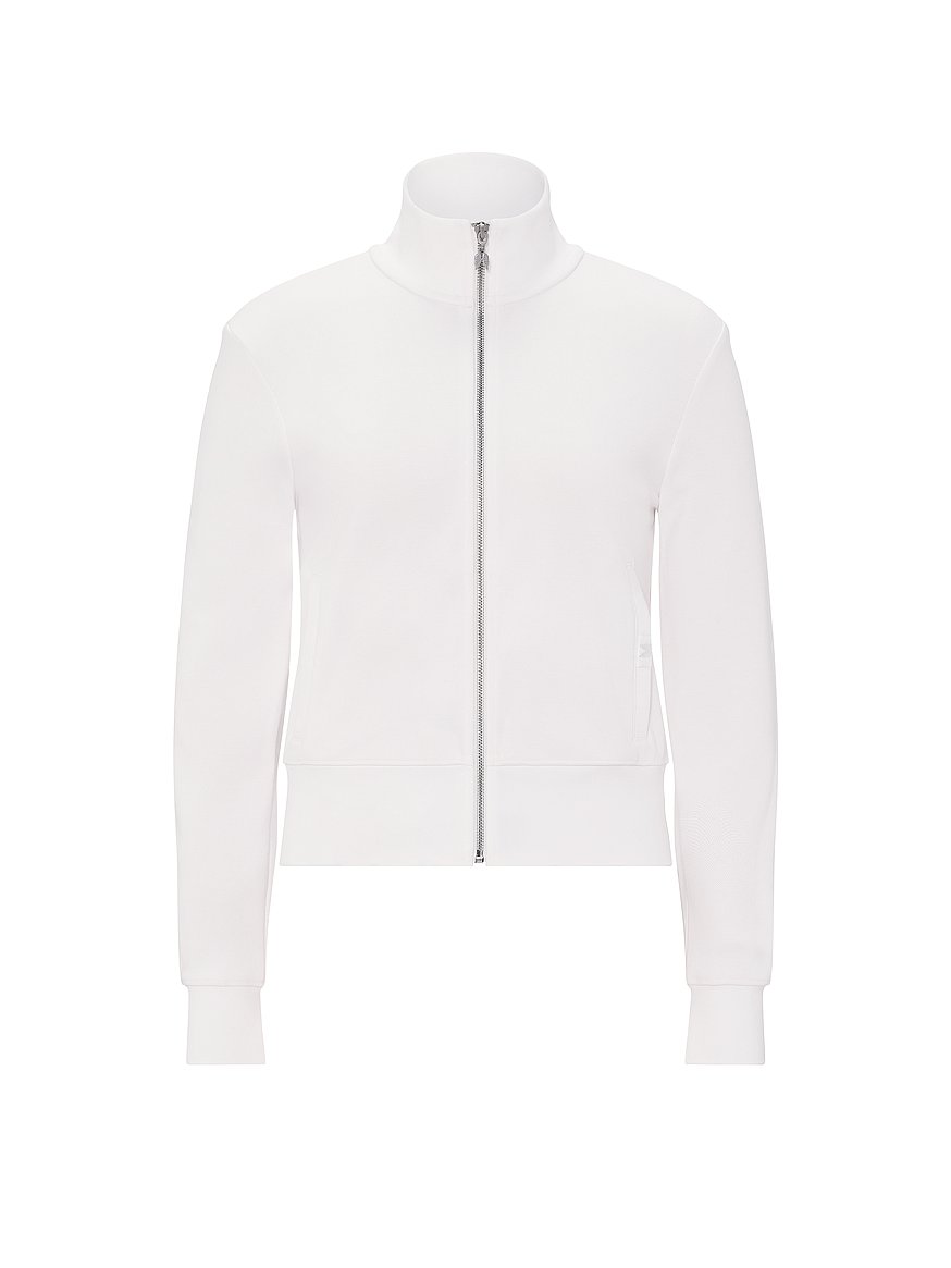 bridal pique knit track jacket bridal pique knit track jacket