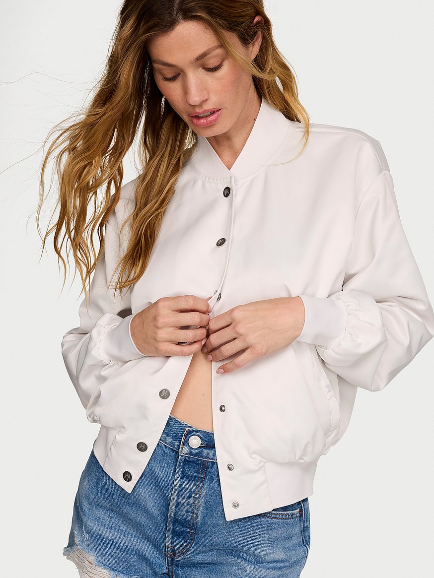 bridal satin shine baseball jacket bridal satin shine baseball jacket