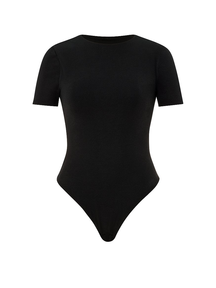 shapewear by victoria smoothing rib tee bodysuit shapewear by victoria smoothing rib tee bodysuit
