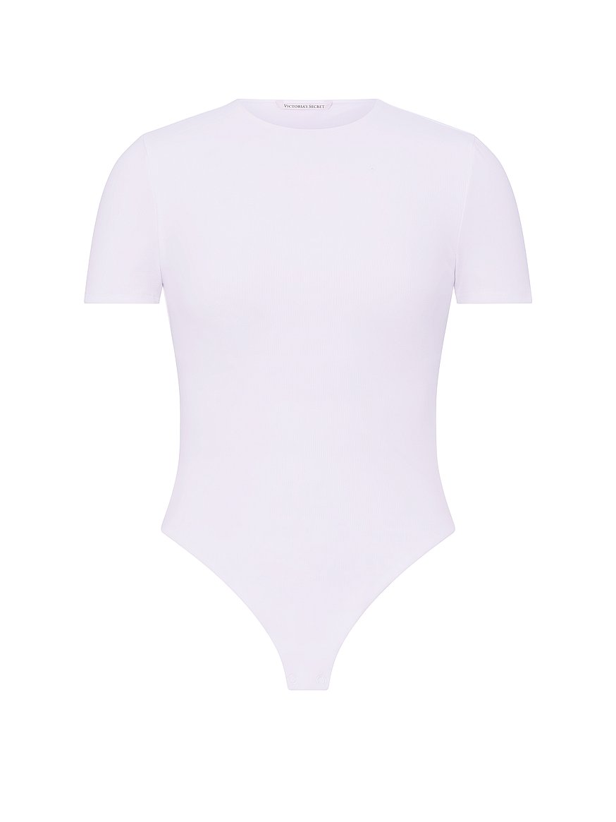 shapewear by victoria smoothing rib tee bodysuit shapewear by victoria smoothing rib tee bodysuit