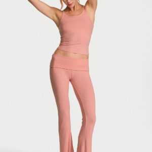 Home sosoft™ modal wide rib tank & foldover pants set