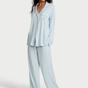 Витрина sosoft modal™ ribbed long pajama set