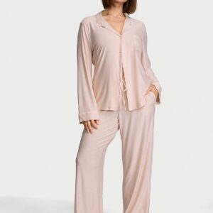 sosoft modal™ ribbed long pajama set