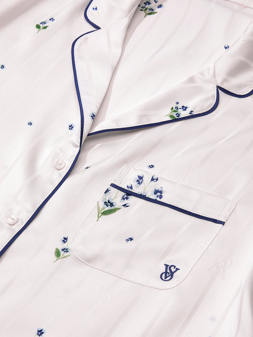 signature satin short pajama set signature satin short pajama set