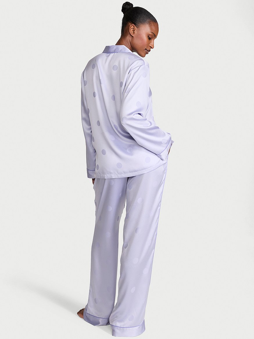 signature satin long pajama set signature satin long pajama set