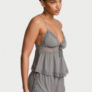 Витрина sosoft™ modal lace trim cami & shorts set