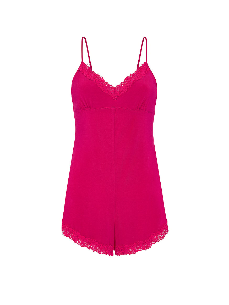 sosoft™ modal lace trim romper sosoft™ modal lace trim romper