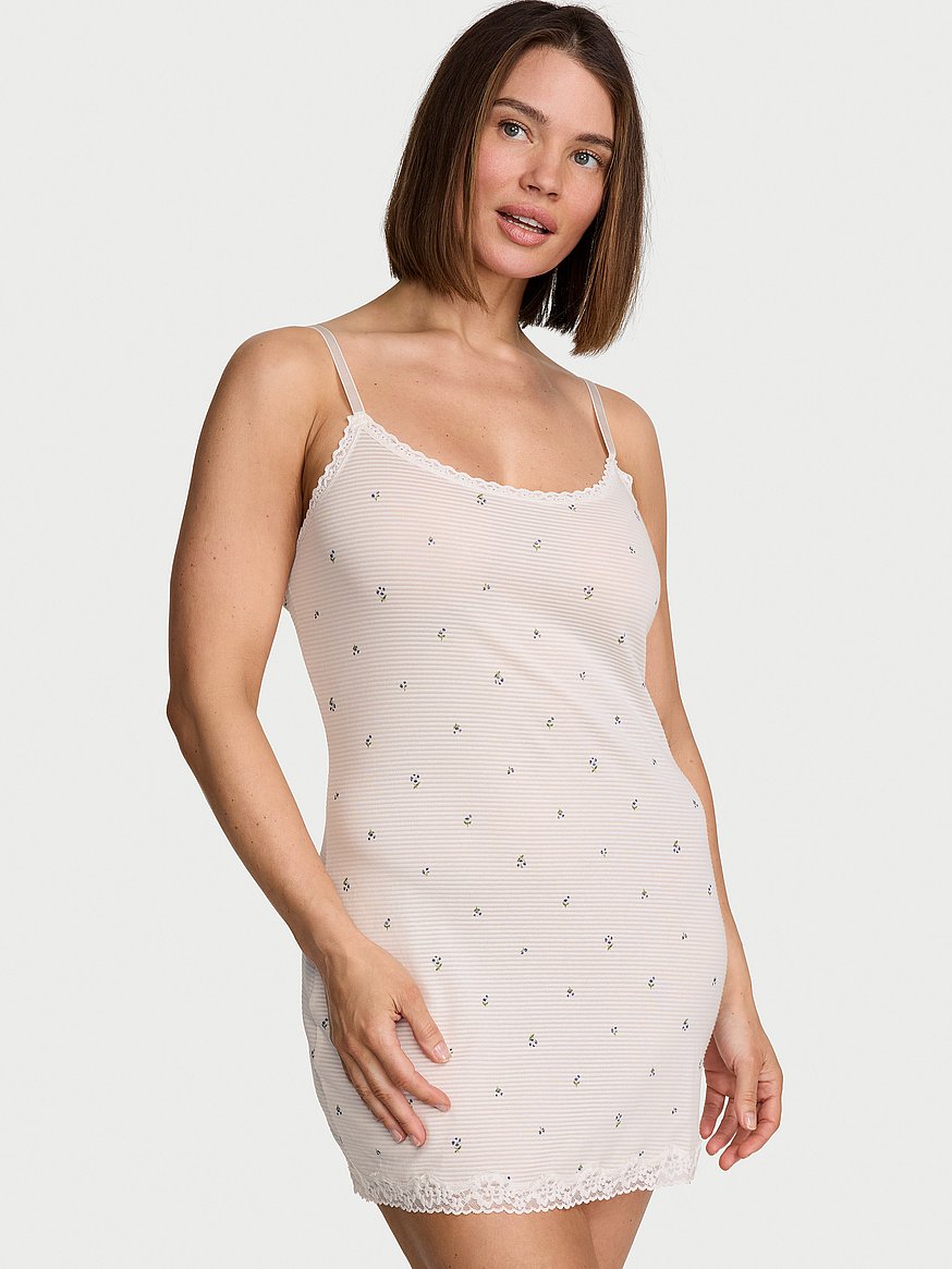cotton shadow stripe slip dress cotton shadow stripe slip dress
