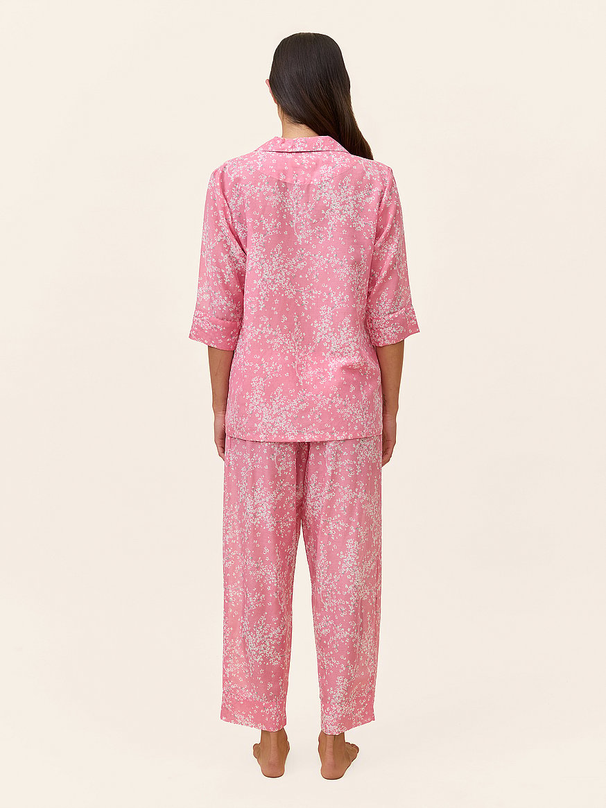 cheri blossom crop pj set cheri blossom crop pj set