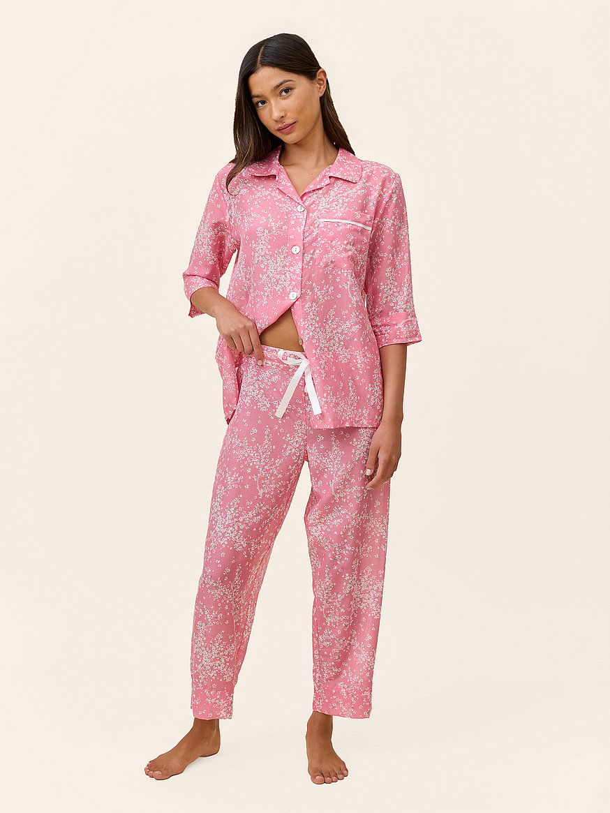 cheri blossom crop pj set cheri blossom crop pj set