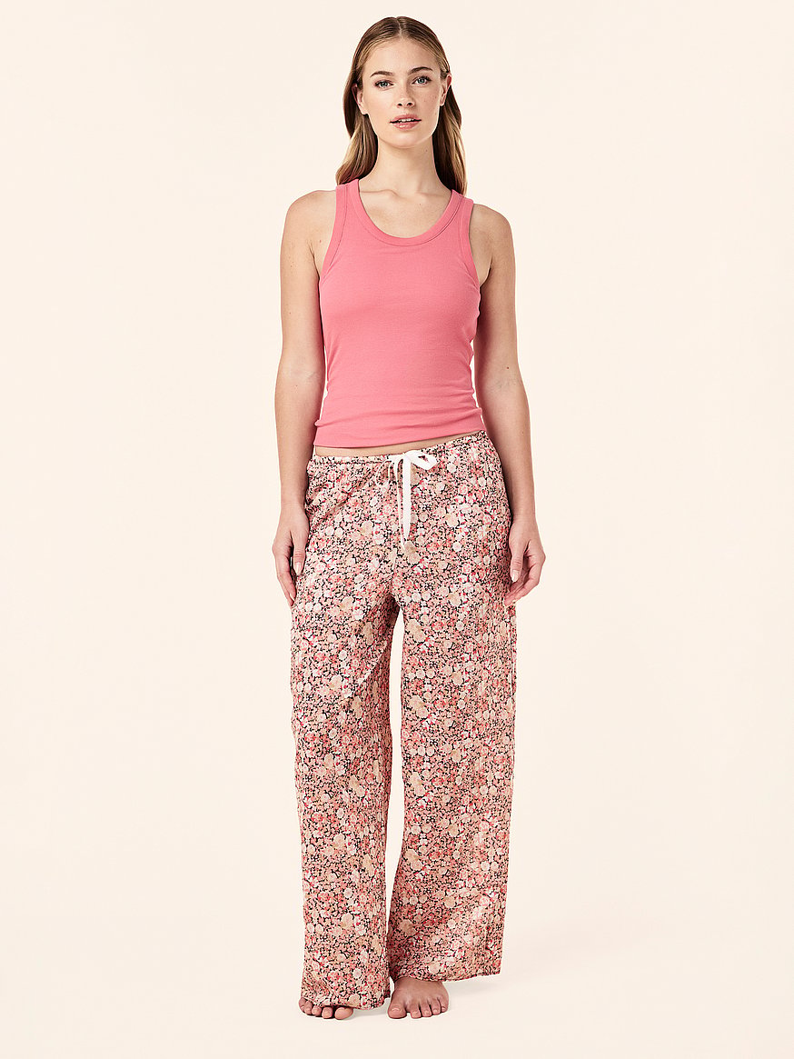 carly floral cotton wide leg pants carly floral cotton wide leg pants