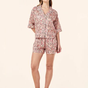 carly floral cotton pj set
