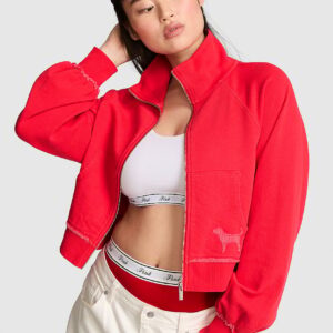 Home campus terry™ mock neck full zip sweatshirt