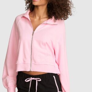 Home campus terry™ mock neck full zip sweatshirt