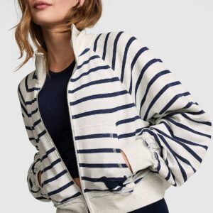 Home campus terry™ mock neck full zip sweatshirt