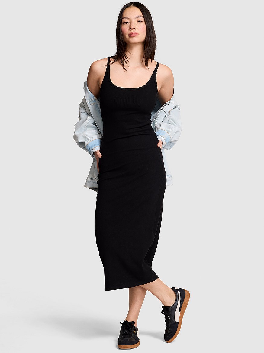 all day soft rib high neck midi dress all day soft rib high neck midi dress