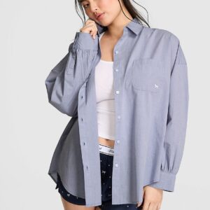 coastal cutie button down sleepshirt