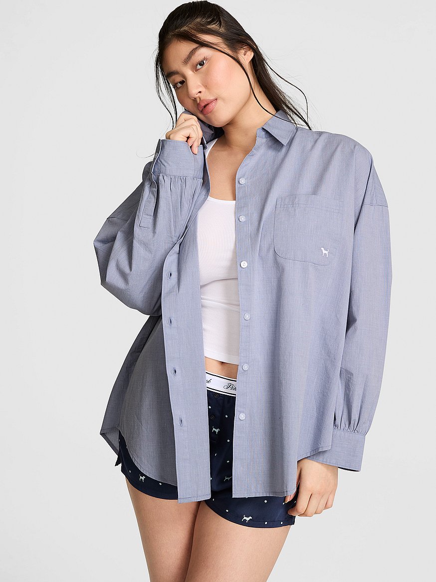 coastal cutie button down sleepshirt coastal cutie button down sleepshirt